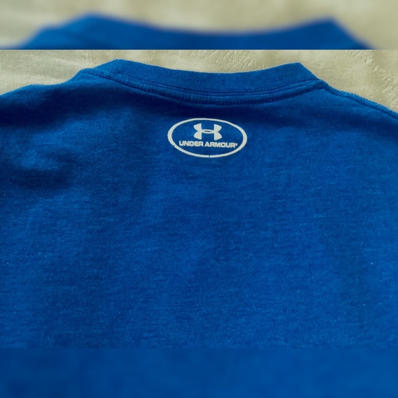 Men’s Size XL Graphic | Performance T-Shirt | Under Armour | Blue Tee | EUC | - Picture 6 of 8